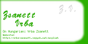 zsanett vrba business card